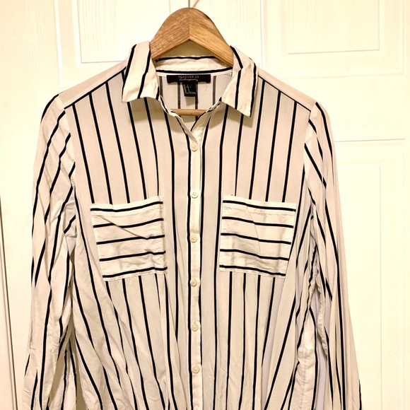 Striped Long-Sleeve Blouse - Picture 3 of 3
